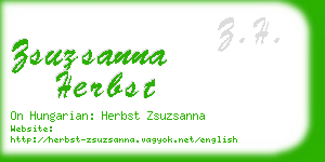 zsuzsanna herbst business card